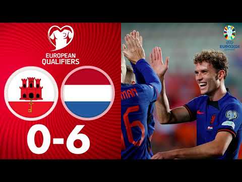 ไฮไลท์ฟุตบอล ยูโร ยิบรอลตาร์ 0 - 6 เนเธอร์แลนด์